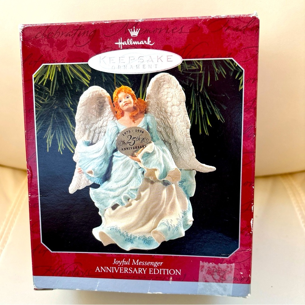1998 Hallmark Keepsake Joyful Messenger - 25th Anniversary Edition Ornament-1A2B